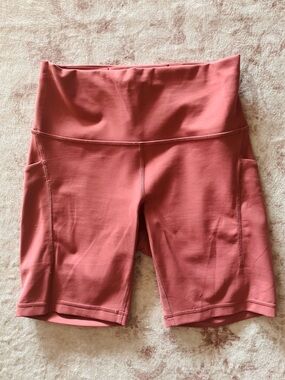 High-Waist Lululemon Dusty Rose Women’s Bike Shorts
